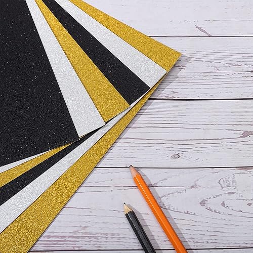 Miniatura 3 de 20 hojas de cartulina de papel grueso con purpurina en blanco para cumpleaños, suministros de fiesta de boda, tarjetas de invitación, 8.5 x 11