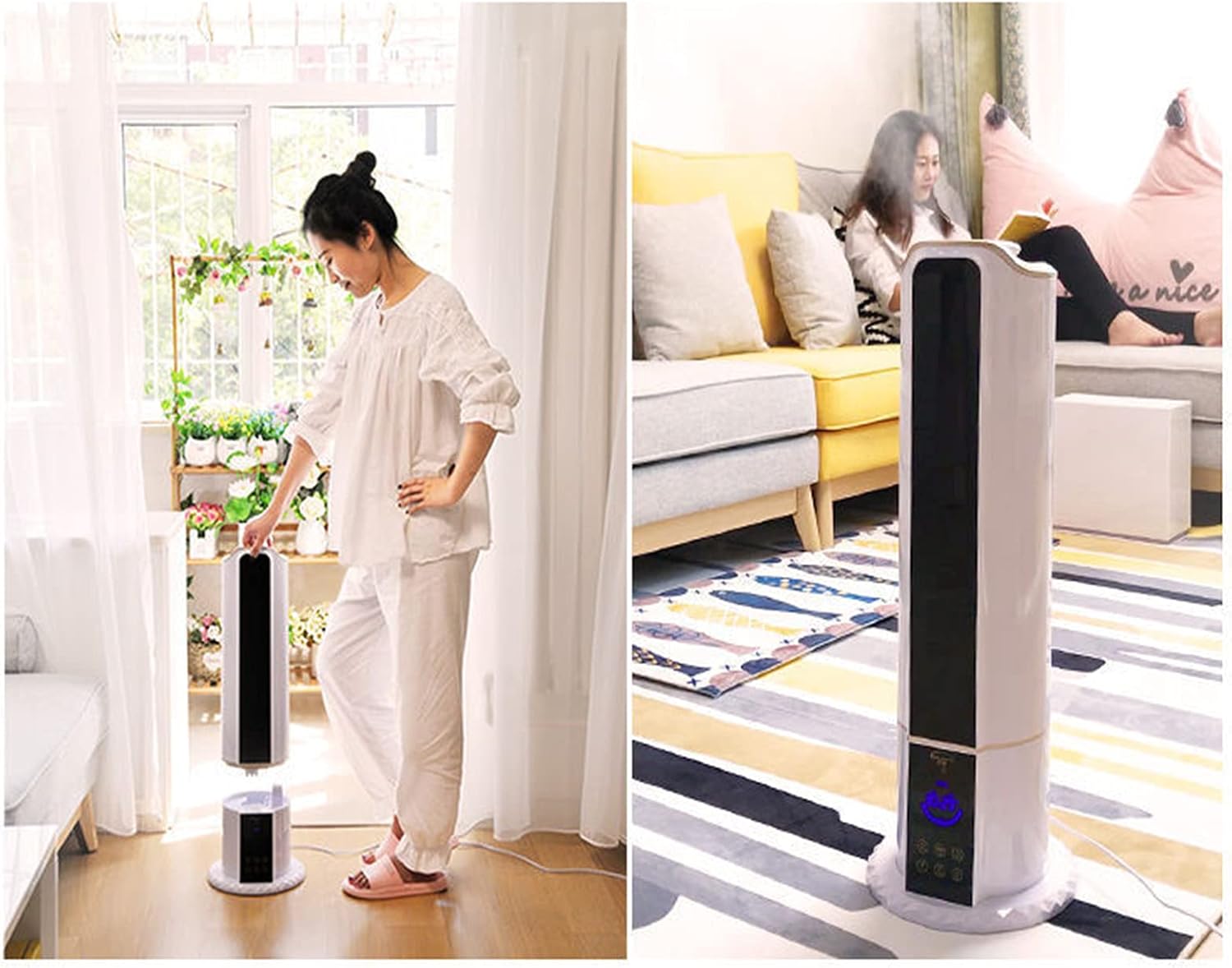 Top Fill Silent Sprayer Humidifiers Home Ultra Quiet Operation with Remote Control ?Capacity Waterless Auto Off Intelligent Constant Humidit (Mechanical Version)