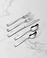 Vista 7 de Oneida - Juego de cubiertos de plata para 12, juego de 75 piezas de cubiertos finos Moda con utensilios de servicio, servicio para 12, acero