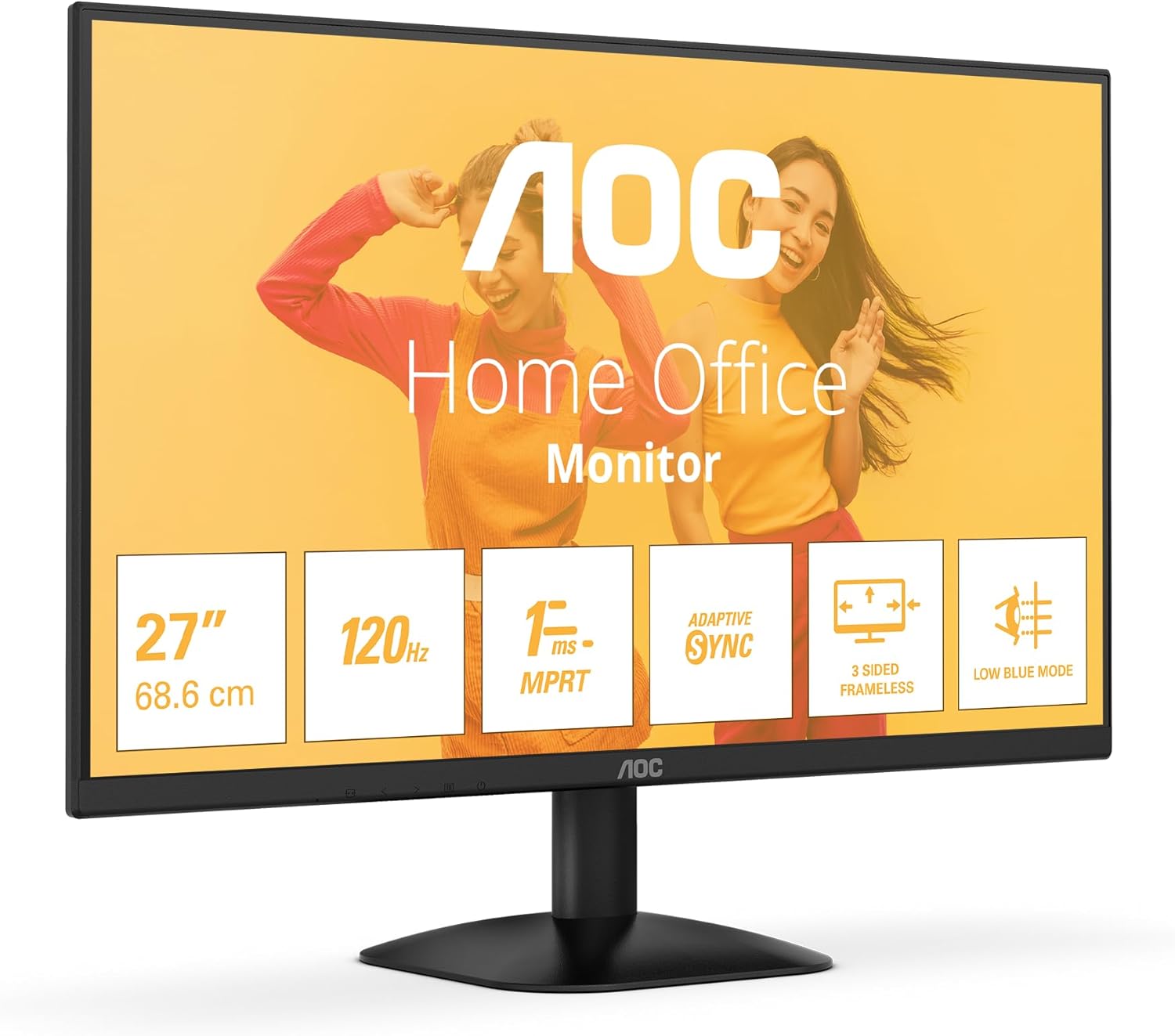 AOC 27B35HM - 27 Zoll Full HD Monitor, Adaptive Sync. (1920x1080, 100 Hz, 1x D-Sub, 1x HDMI 1.4) Schwarz