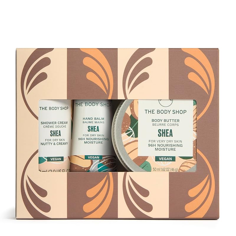 The Body Shop Conjunto de Cuidados Corporais com 3 Peças e Tamanho para Viagem