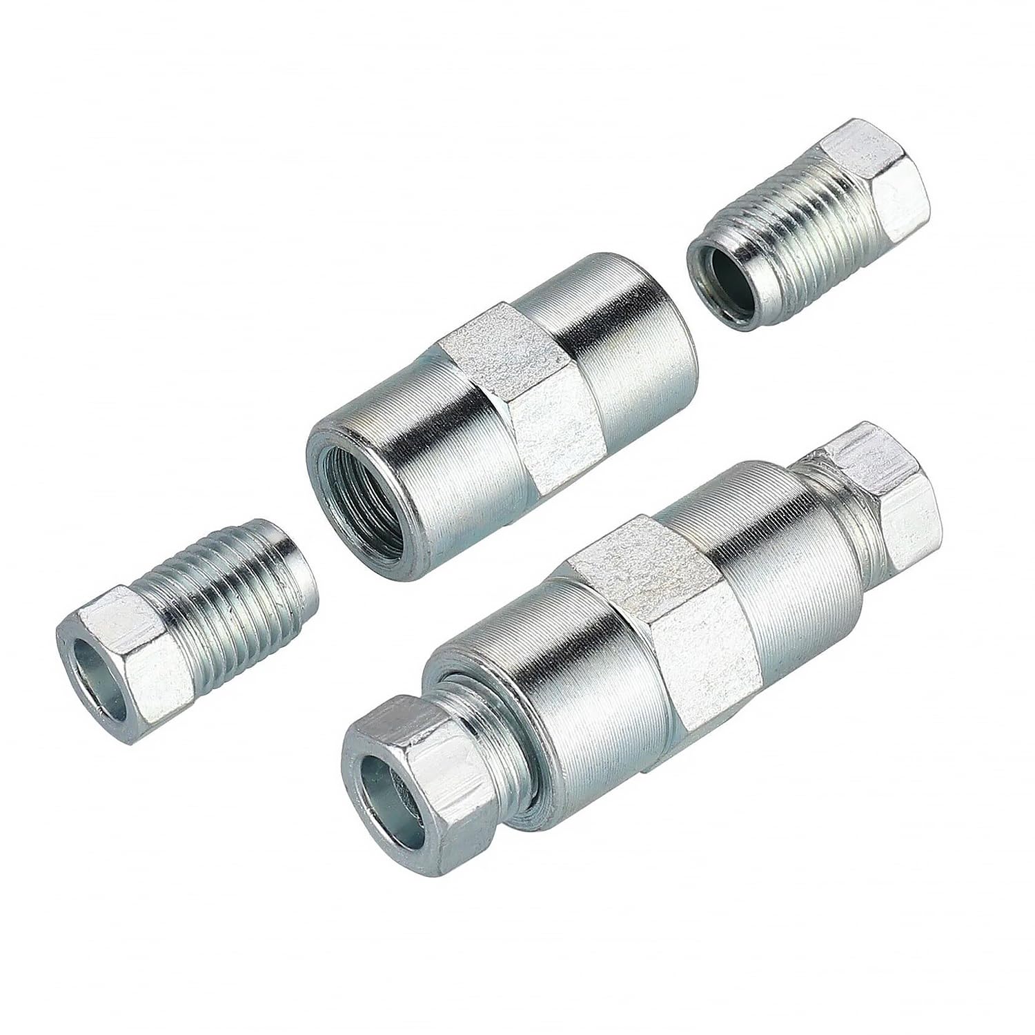 GEARMONSTER 2 x 5 m przewód hamulcowy Ø 4,75 mm, stal w zestawie z 20 połączeniami śrubowymi i 10 łącznikami