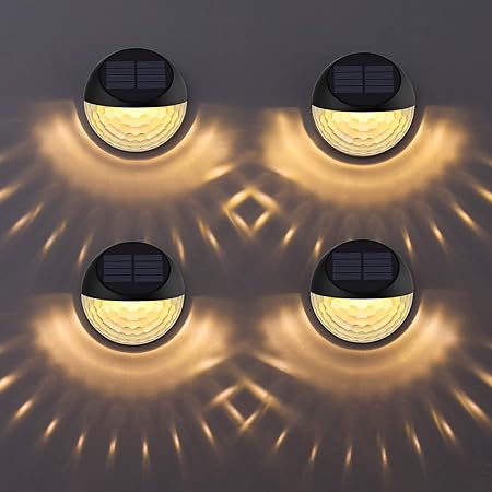 Amazon Co Jp 4個セット Oowolf ソーラーライト ガーデンライト フェンスライト Ip65防水 屋外適用 暖色 おしゃれ Led ガーデン 玄関 庭 階段 足元 壁 柵 飾り用 明暗センサー 夜間自動点灯 太陽光パネル充電 常夜灯 防犯対策 Diy 工具 ガーデン