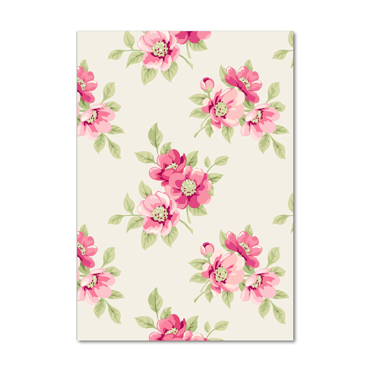 Tableau photo de fleurs haut de gamme en verre panoramique rose Tulup