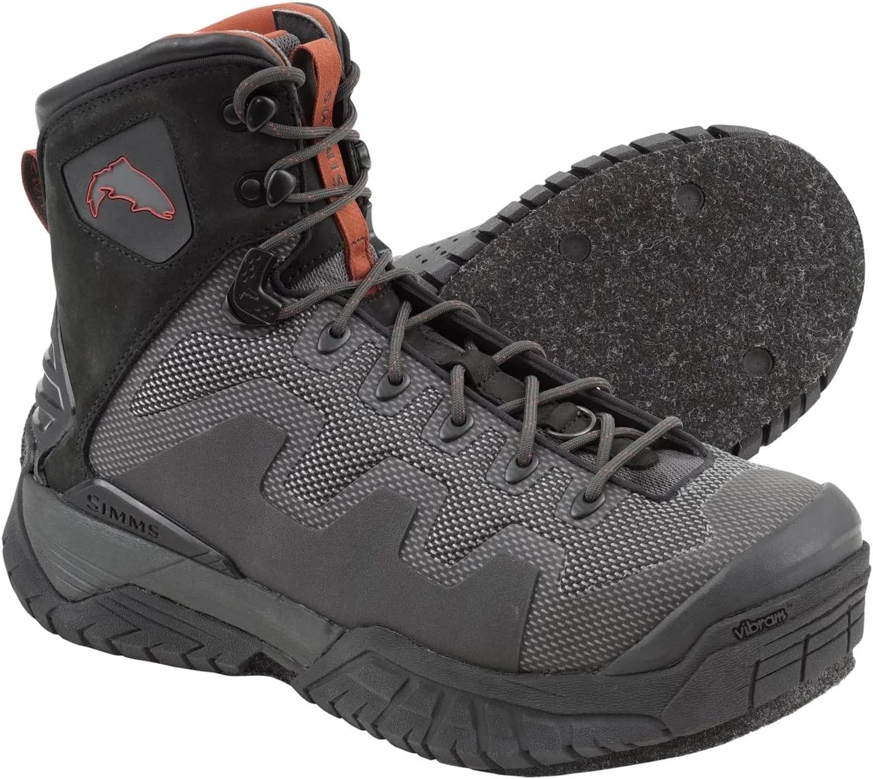 [Simms] G4 Pro Boot Felt US8 Carbon ジーフォー プロ フェルトソール ブーツ 26センチ相当 [