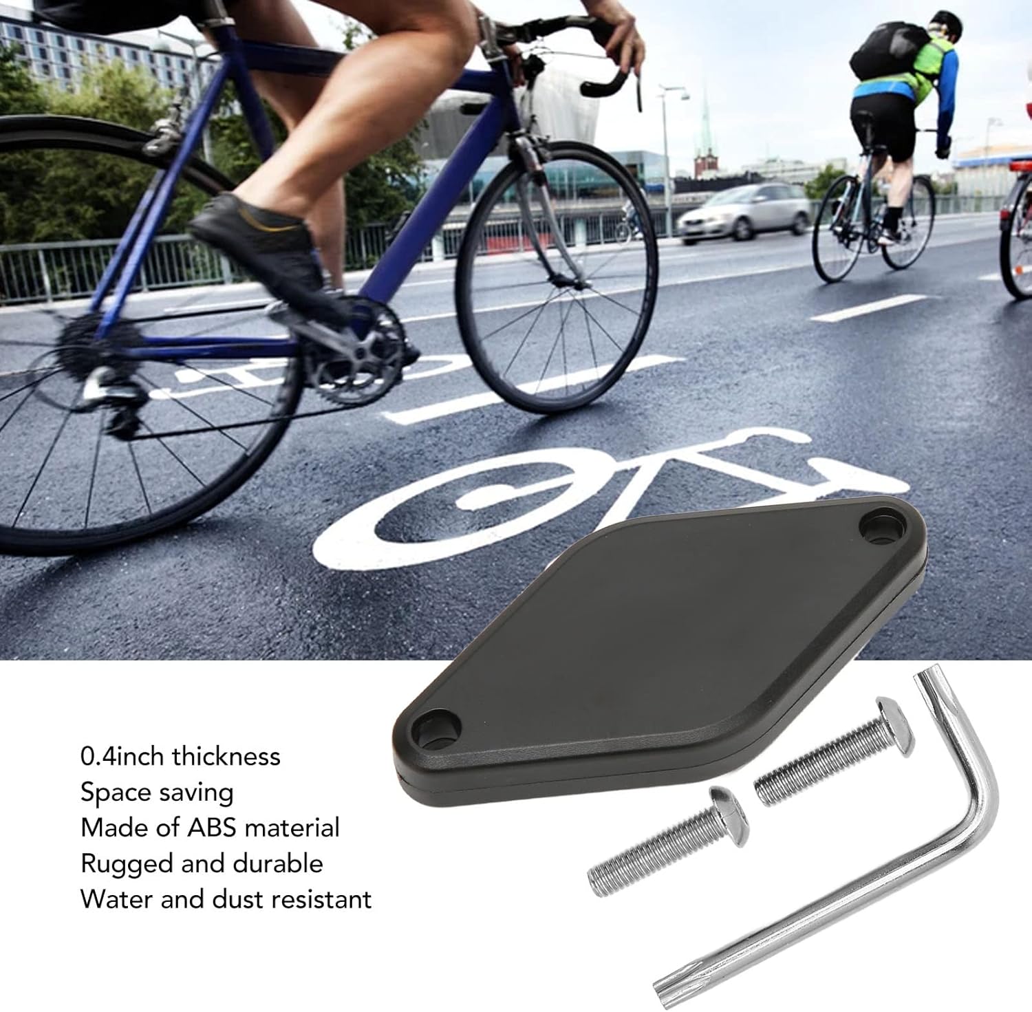 Universal Bike Mount for iOS Anti Theft, Splash Proof, Locator Bike Mount for iOS Holder Hides Under Bike Bottle Cage, with Security Screws and Tools