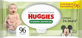 Huggies Lenços Umedecidos Higiene Superior Limpam 2x Mais 96 Un