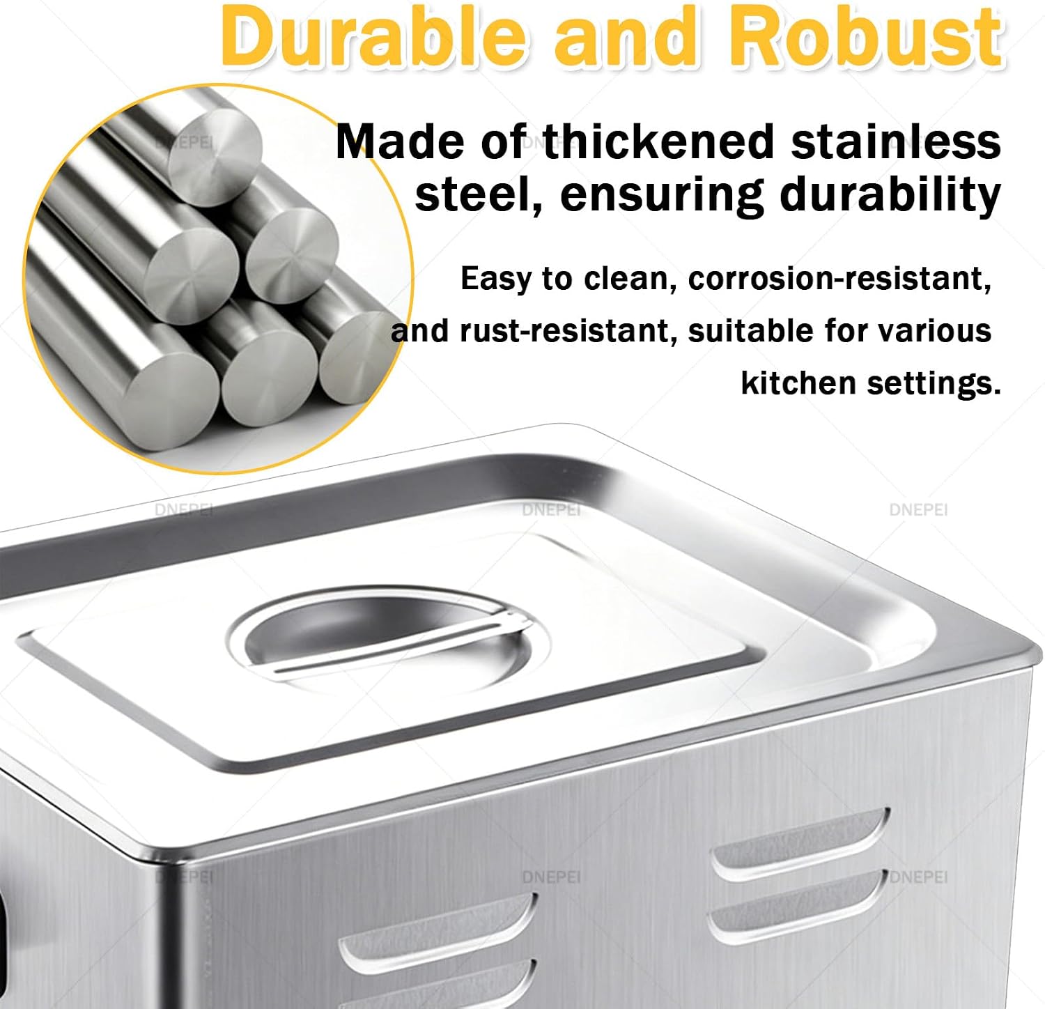 Multi-Function Commercial Egg Boiler Machine, Perfect for Hot Spring Eggs, Tea Eggs, Soft-Boiled, Stainless Steel Egg Cooker with 30-100°C Temp Control Timing-withoutgrid