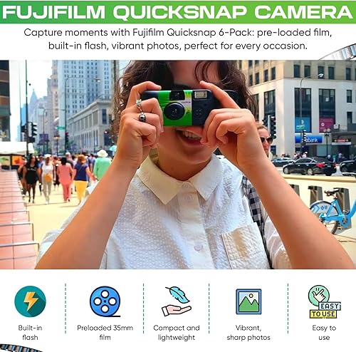 Miniatura 4 de Fujifilm QuickSnap Flash 400 Cámara de un solo uso - Paquete de 2