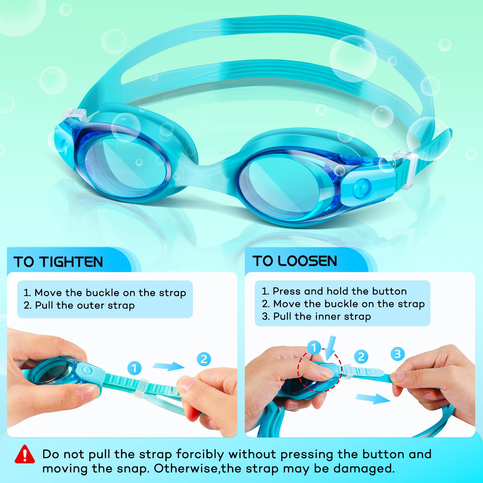 JATEKA Occhialini Nuoto Bambini Unisex Anti-Appannamento Occhiali per Bambina & Ragazzino, Onte nasale Anti-Appannamento, Anti UV, Mirror Lenti HD, Occhialini da Mare/Piscina 4-14