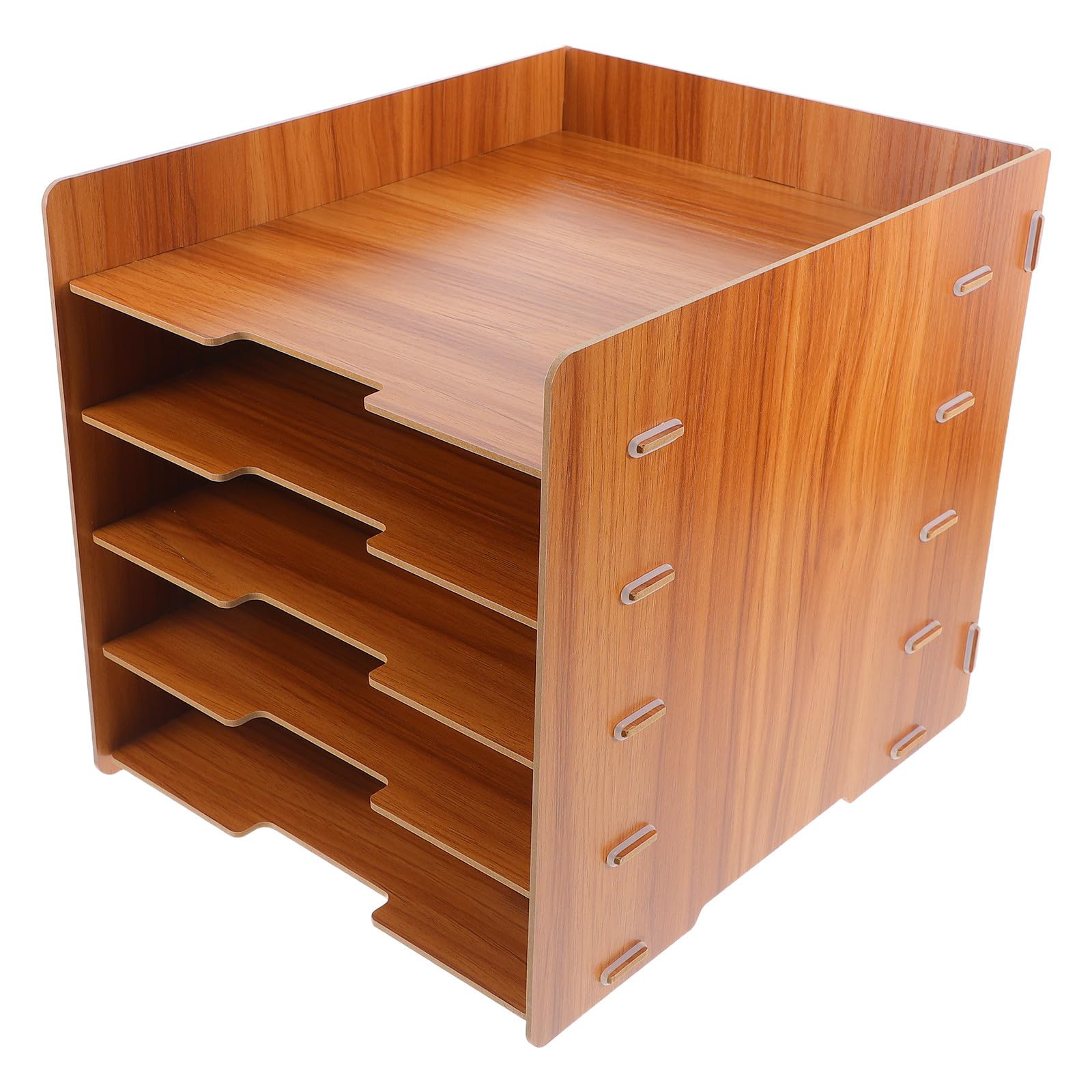 Organiseur de bureau multicouche bois Zerodeko pour stopper le désordre des papiers volants