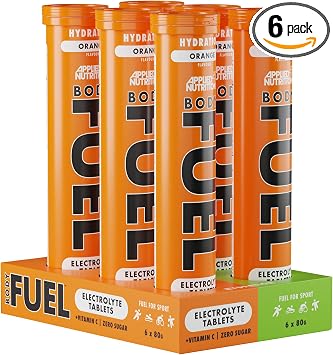 Applied Nutrition Bodyfuel Hydro Rehydration Effervecent Tablet - 6x20 4000MG Tablets Orange