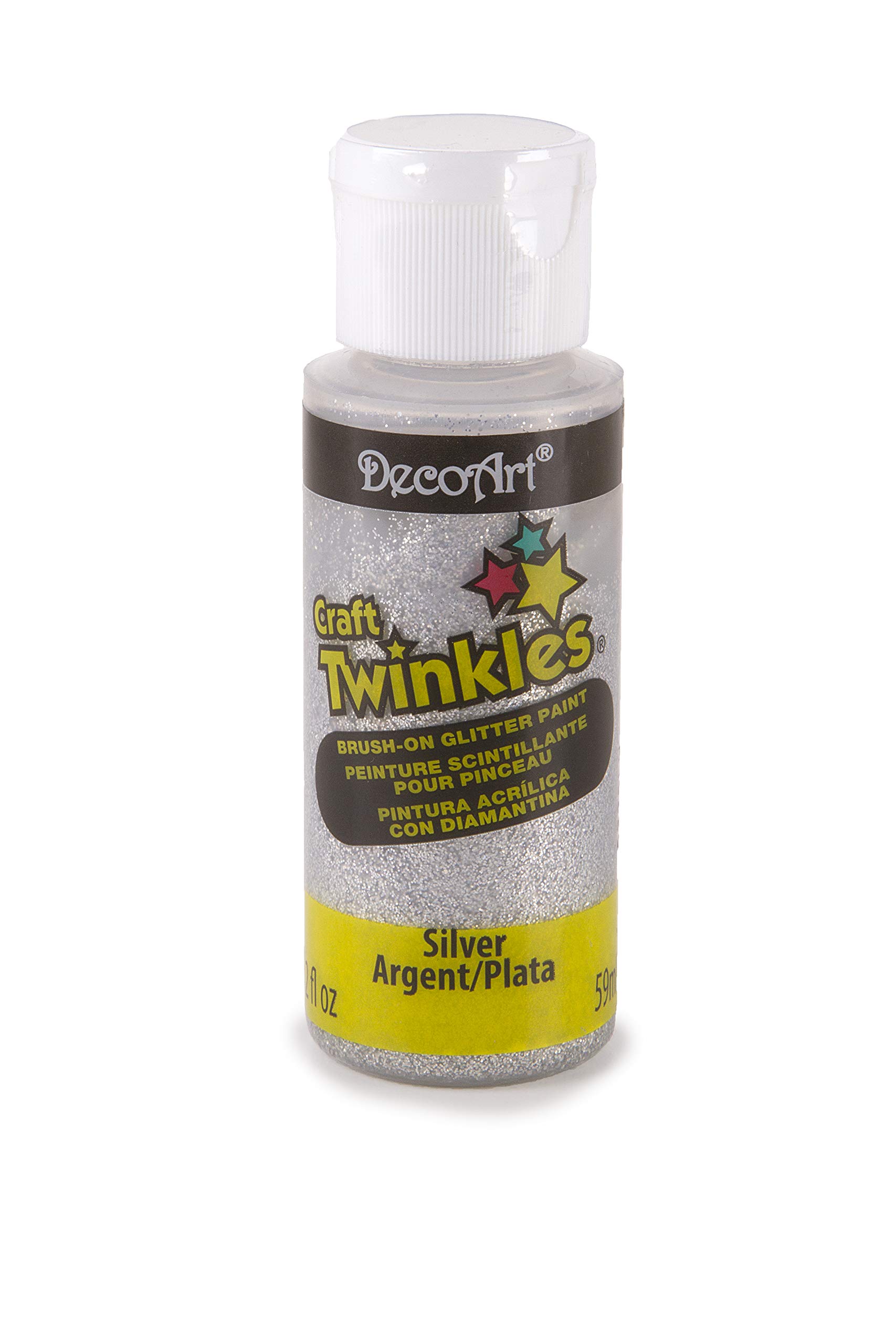Amazon.com: DecoArt Glitter Paint, One Size, Silver (DCT2-3)