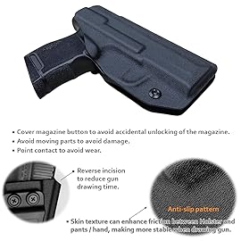 Sig P365 Holster IWB Kydex for Sig Sauer P365 / P365 SAS / P365 X Pistol - Inside Waistband - Sig Sauer P365 Gun Accessories - Sig 365 X / 365 SAS Holster (Black, Left Hand Draw)