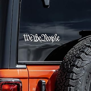 We the People Decal Vinyl Sticker Second Amendment Car Window Laptop | White | 6