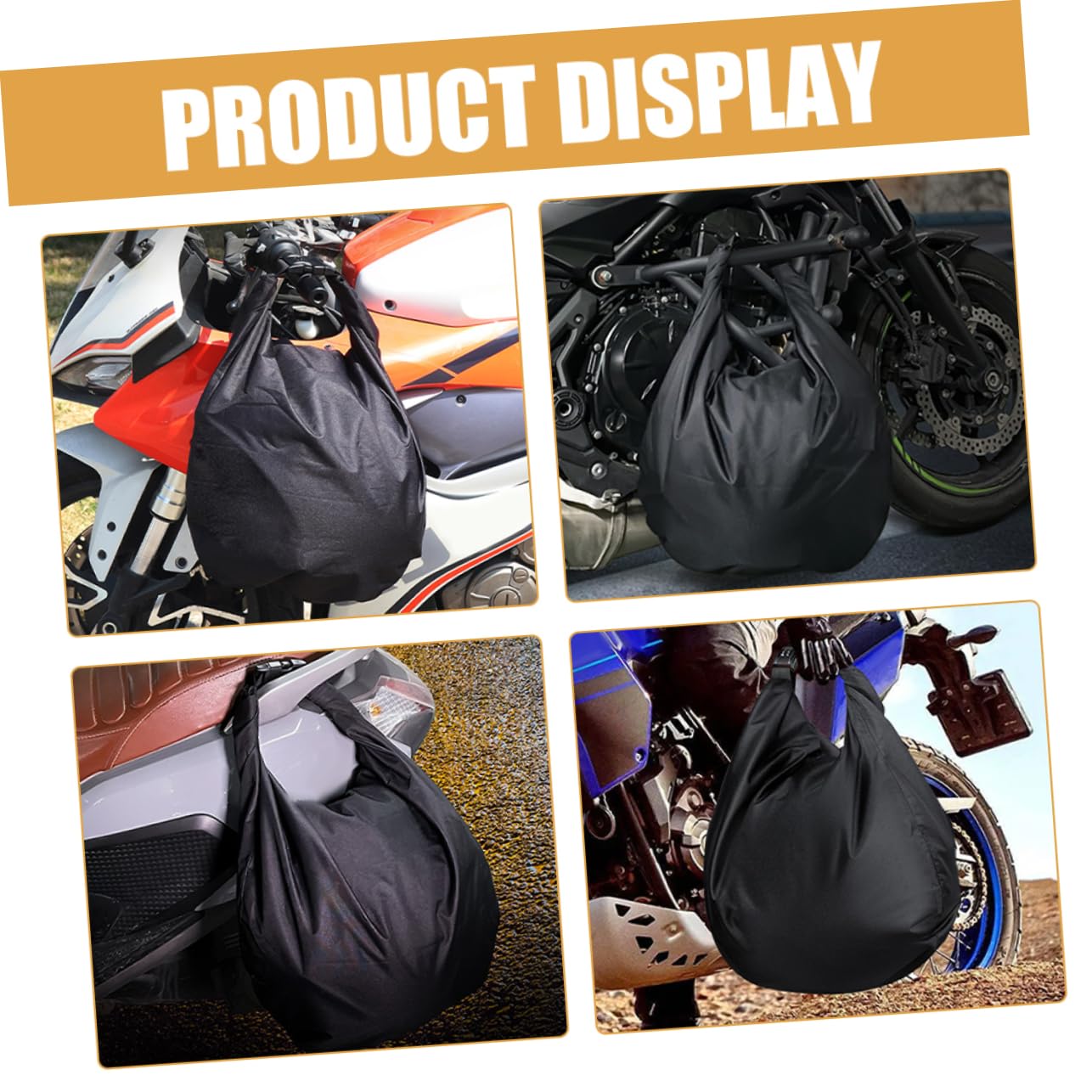 CHILDWEET Borsa per Casco Oxford, Portacasco Portatile Nero, Apertura Facile, per Riporre Casco da Bicicletta da Equitazione