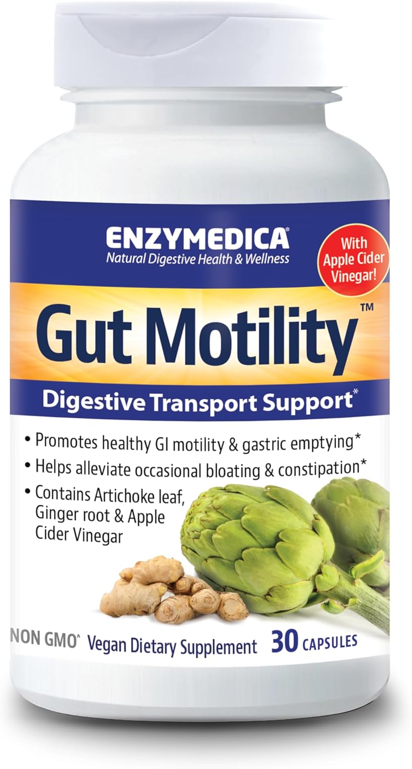 Enzymedica, Gut Motility, Digestive Transport Support, 30 Count