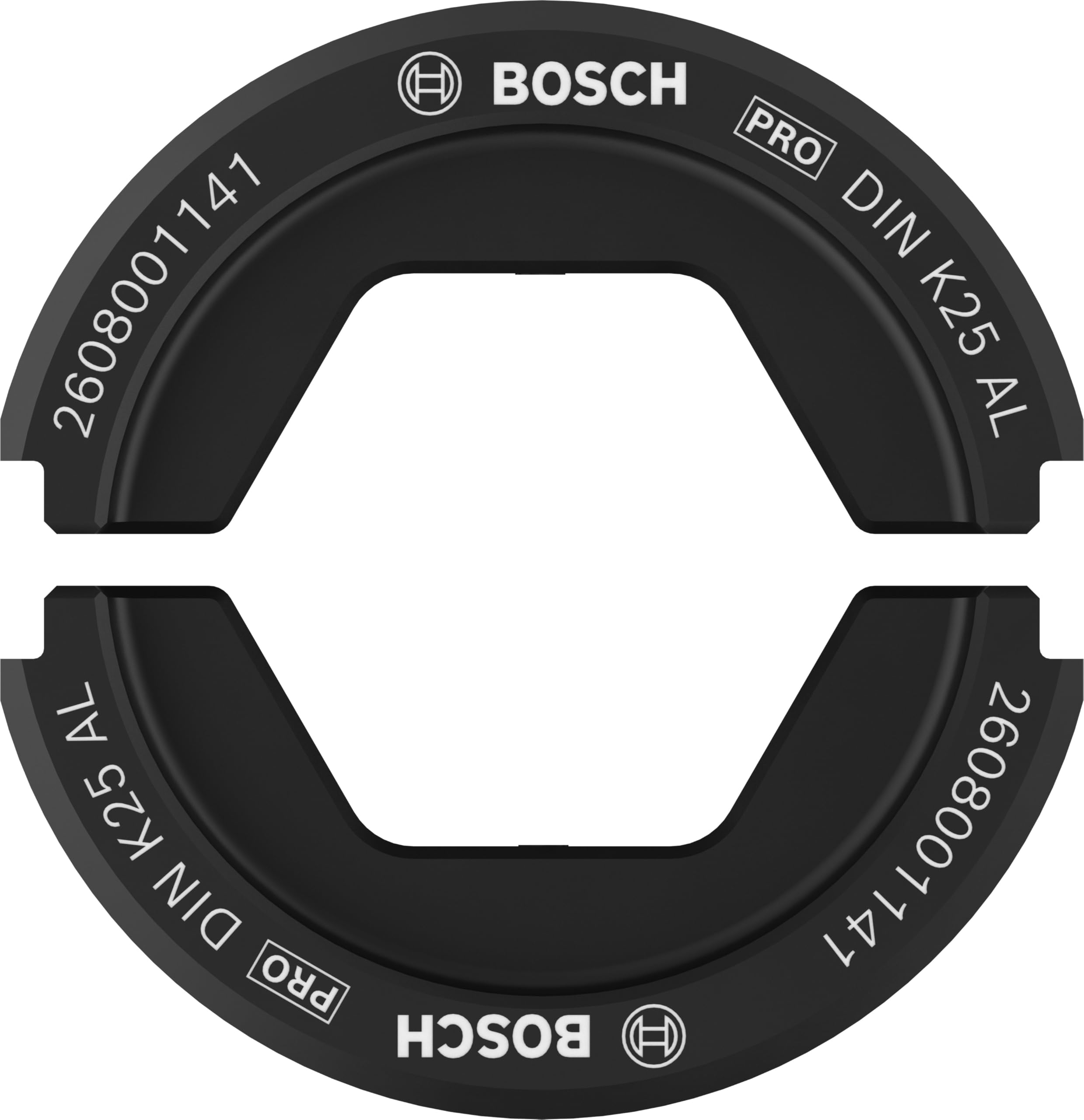 Bosch 1x Matriz de engaste PRO Aluminium (67 x 45 mm, Professional Accesorios Herramientas de engaste)