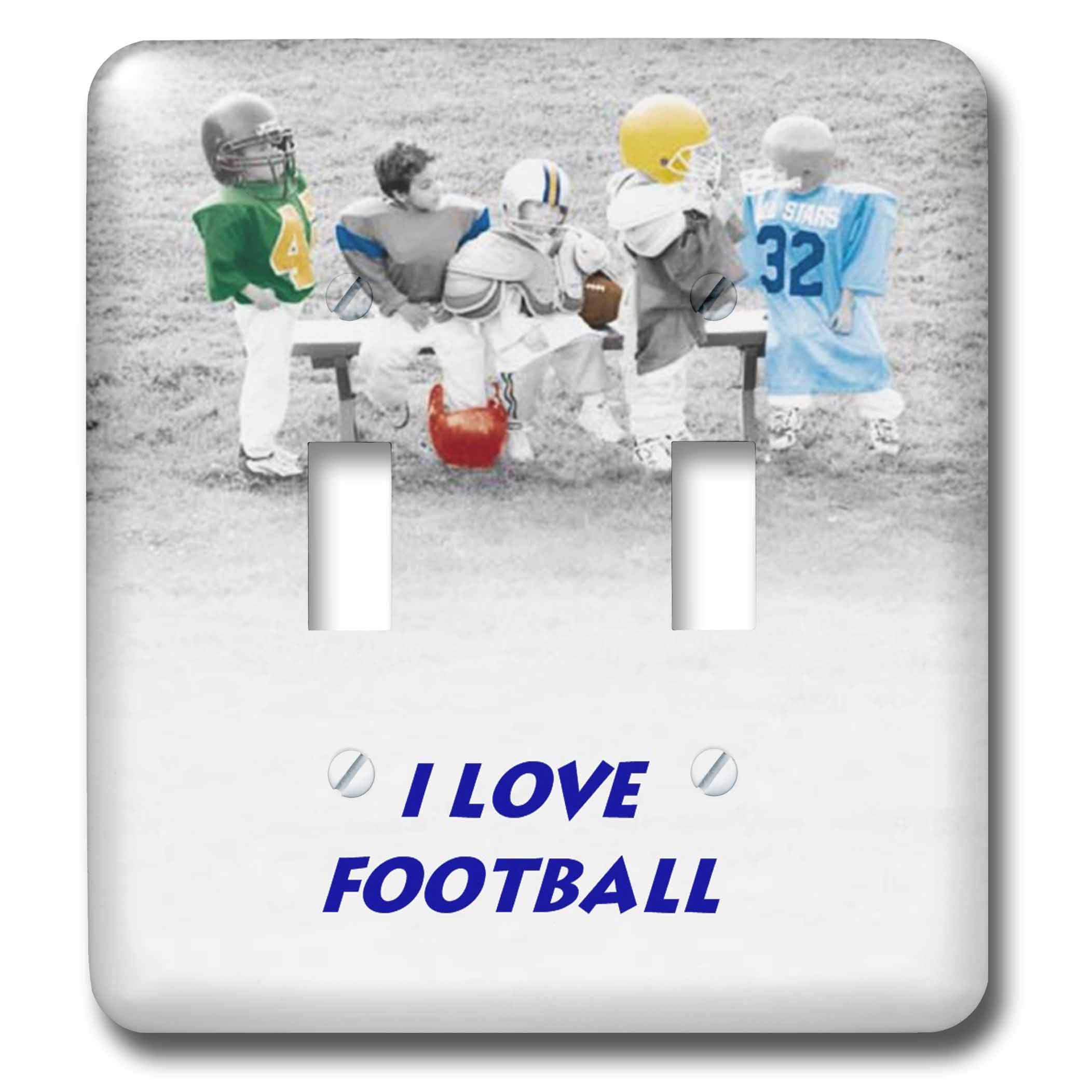 Interrupteur a baionnette Kids n Football 3dRose pour remplacer un boitier mural triste