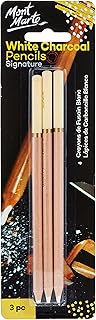 مجموعة اقلام فحم بلون ابيض مكونة من 3 قطع