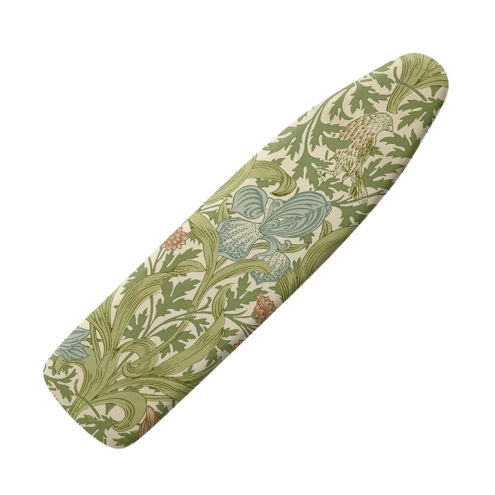 Drnuikhe William Morris Prints Ironing Board Covers,Elastic Edge 3 Bottom Nylon Buckle Straps, Stain Resistant & Resistant Scorch, Easy to Installation Fasteners Decor Size-XL 18 x 58