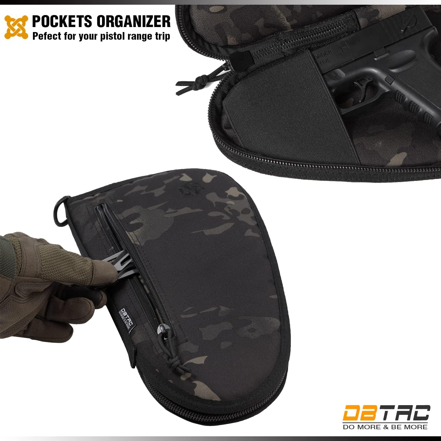DBTAC Soft Pistol Cases Deluxe Small Specialist + DBTAC Pistol Rug Case