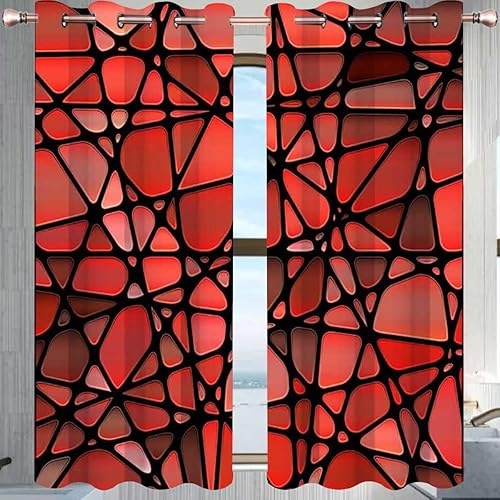 Miniatura 7 de ZYMECH Colección de decoración de apartamentos, cortinas modernas con ojales, decoración superior, cortinas opacas de 55 pulgadas de ancho por 55