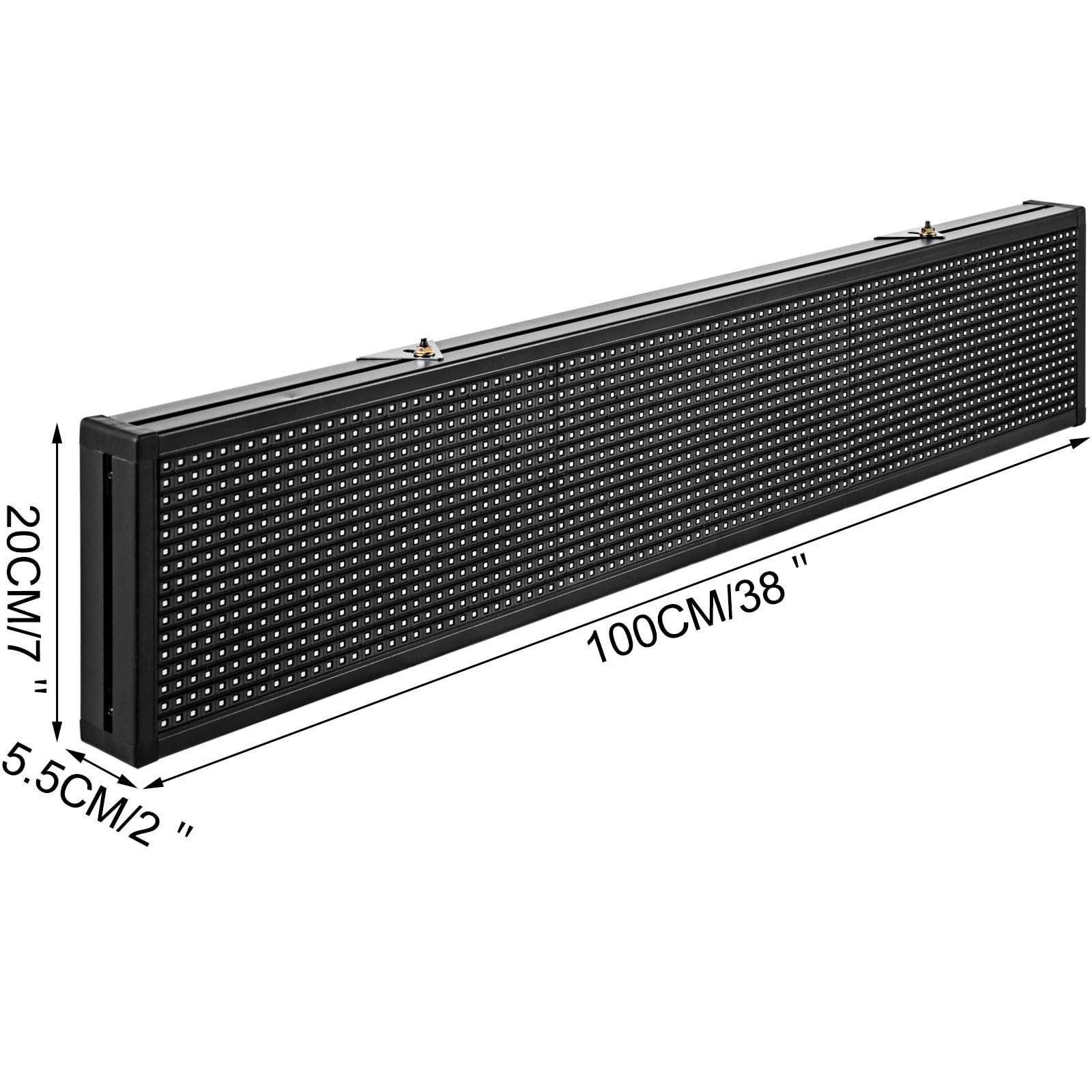 P10 LED-Laufschild, 96,5 x 16, cm, vollfarbig, rollende Informationstexte, Nachrichtentafel, WLAN, programmierbare digitale Anzeige Für Heimwerkerprojekte