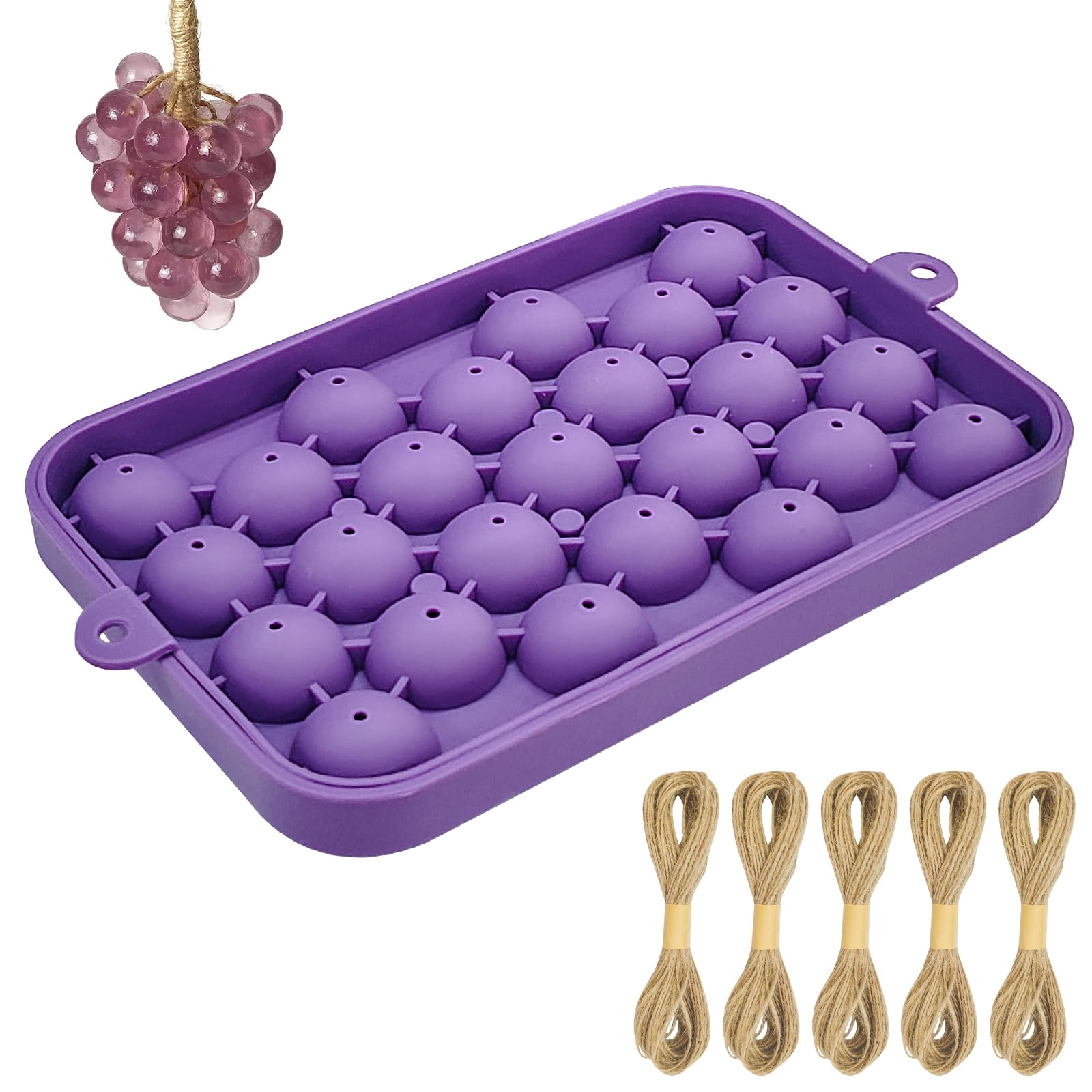 Grape Silicone Soap Mold Kit with 100m Jute Twine & Tweezers – DIY Handmade Grape Soap Making Mold, Reusable Silicone Mold Set for Crafts, Gifts & Creative Soap Projects-picture-29