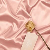 Vista 13 de MLMW Charmeuse - Tela de satén color champán de 3 yardas y 60 pulgadas de ancho, tela de satén Charmeuse sedosa por yarda, tela suave para vestidos