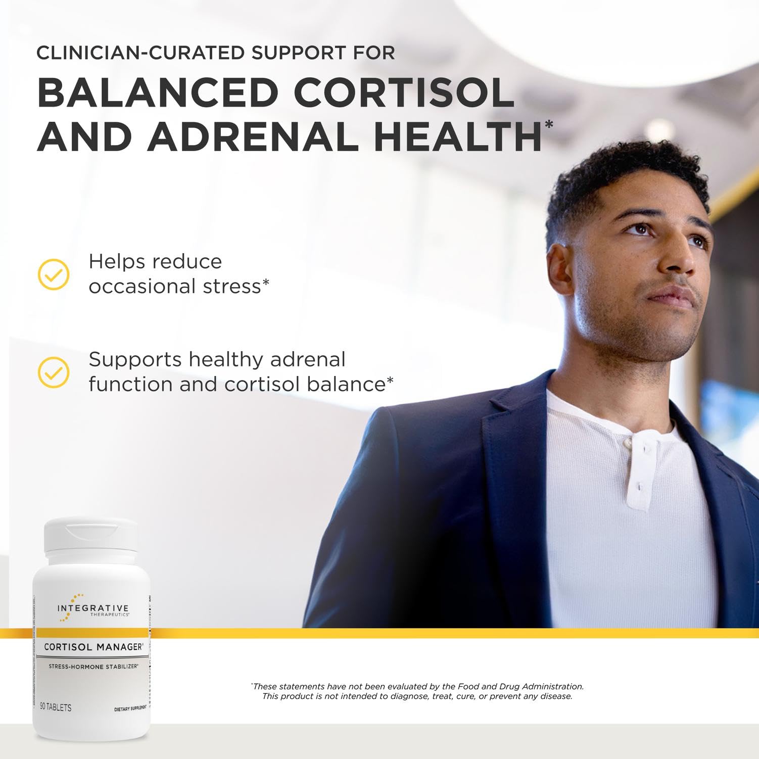 Integrative Therapeutics Cortisol Manager, 90 Tablets, Stress Support* — Amazon image 2