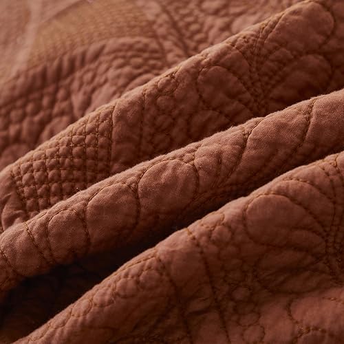 Miniatura 8 de Brandream Juego de 2 fundas de almohada acolchadas de algodón con hojas blancas, tamaño estándar, cómodas, suaves y decorativas