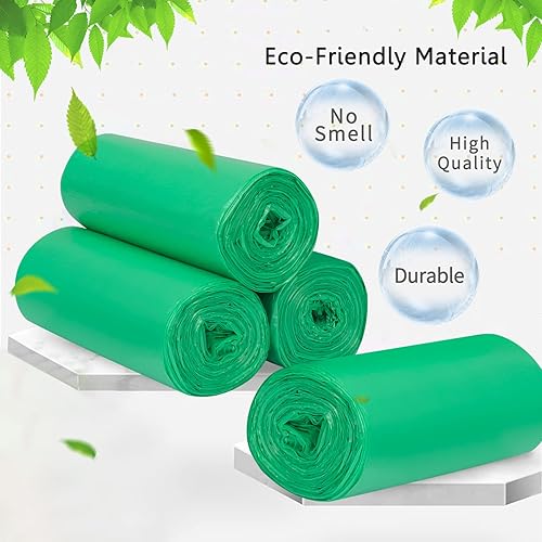 Miniatura 3 de PetsHome Bolsas de basura, bolsas de basura, 120 unidades de 6 galones extragruesas a prueba de fugas, bolsas de basura para papeleras para el hogar