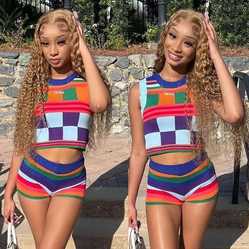 Color #27 Blonde Human Hair Bundles Honey Blonde Deep Wave 3 Bundles Human Hair 12 14 16 Inch 50G Double Weft Grade 12A Unprocessed Virgin Remy Hair Extensions 50g Per Bundle