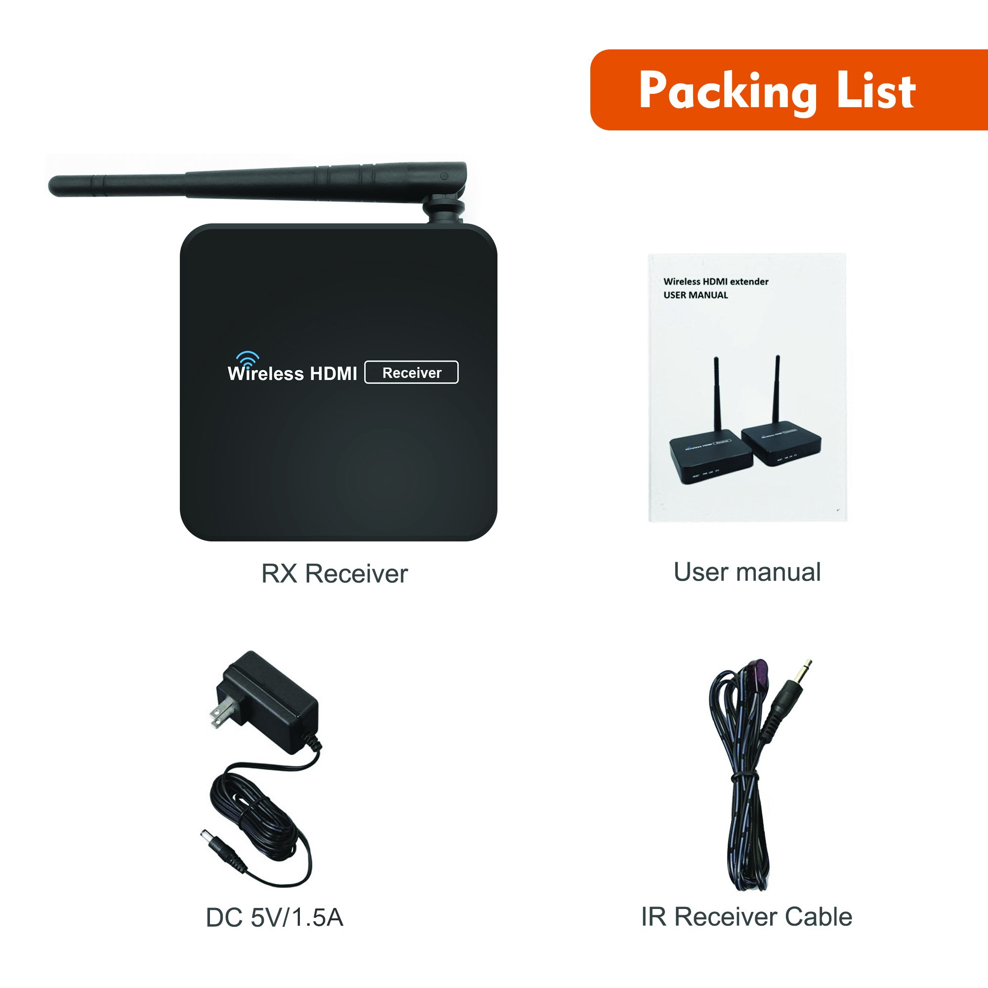 Amazon.com: J-Tech Digital Wireless HDMI Extender (Receiver Only
