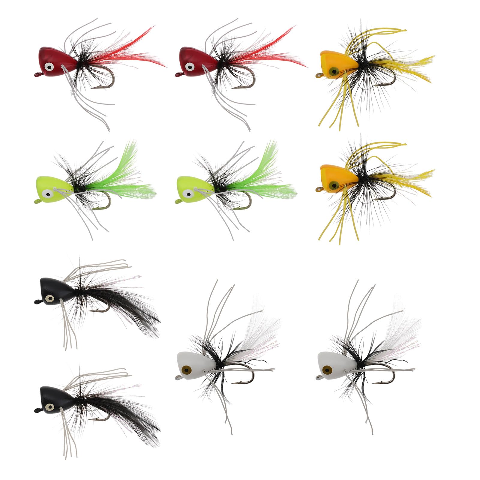 Lot De 8 Leurres De Pêche à La Truite - Buzzers Vers De Sang, Taille 10, Pour Eau Douce Et Salée