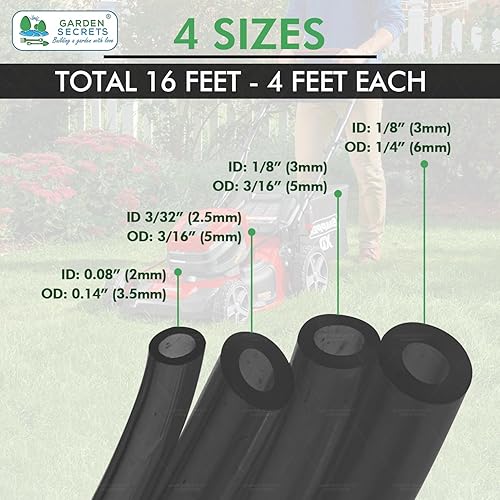 Miniatura 7 de Kit de repuesto de línea de combustible de herramientas eléctricas de jardín de 2 tiempos, tubo de combustible para recortadora de cuerdas, soplador