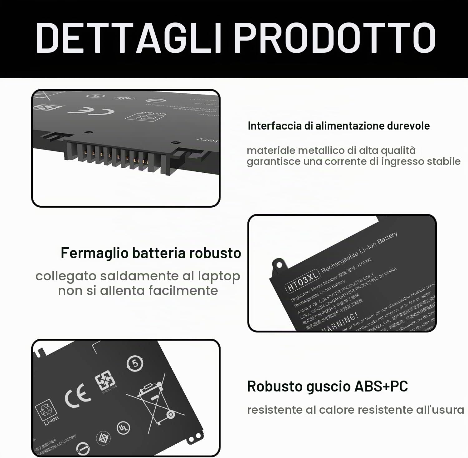 HT03XL L11119-855 - Batería para HP Pavilion 15-CS 15-CW 15-CU 15-DA 15-DB 15-DW 14-CE 14-CF 14-DF 17-CA 15-DW0033NR 15-cu1xxx 15-CS0053CL 17-by0xxx L1142 1-542 L11119-855HT03041XL HSTNN-DB8R
