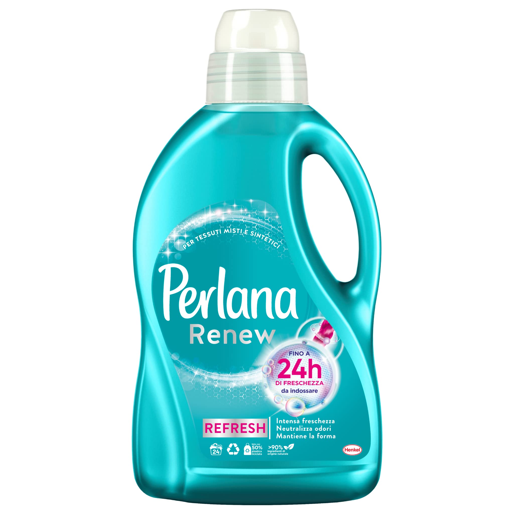 Perlana Renew Fresh Waschmittel, Mischgewebe und Synthetik, neutralisiert Gerüche, 1 Packung mit 24 Wäschen