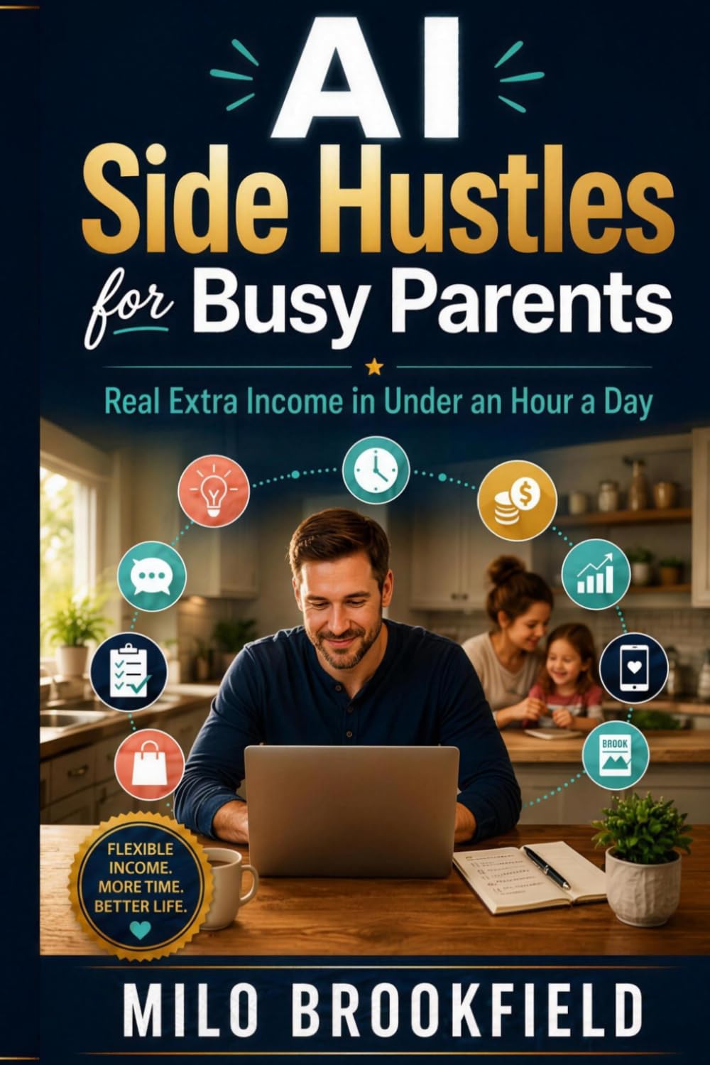 AI Side Hustles for Busy Parents: Real Extra Income in Under an Hour a Day — 25 Realistic Ways to Earn in the Time You Actually Have