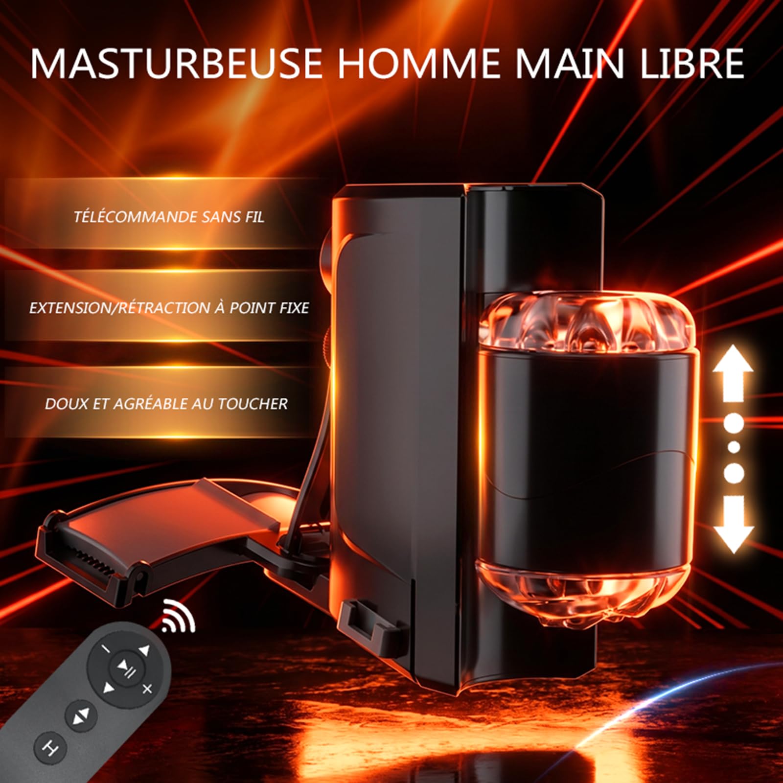 Freihändige Masturbator, Elektrischer Masturbieren mit Abnehmbaren Gürtel