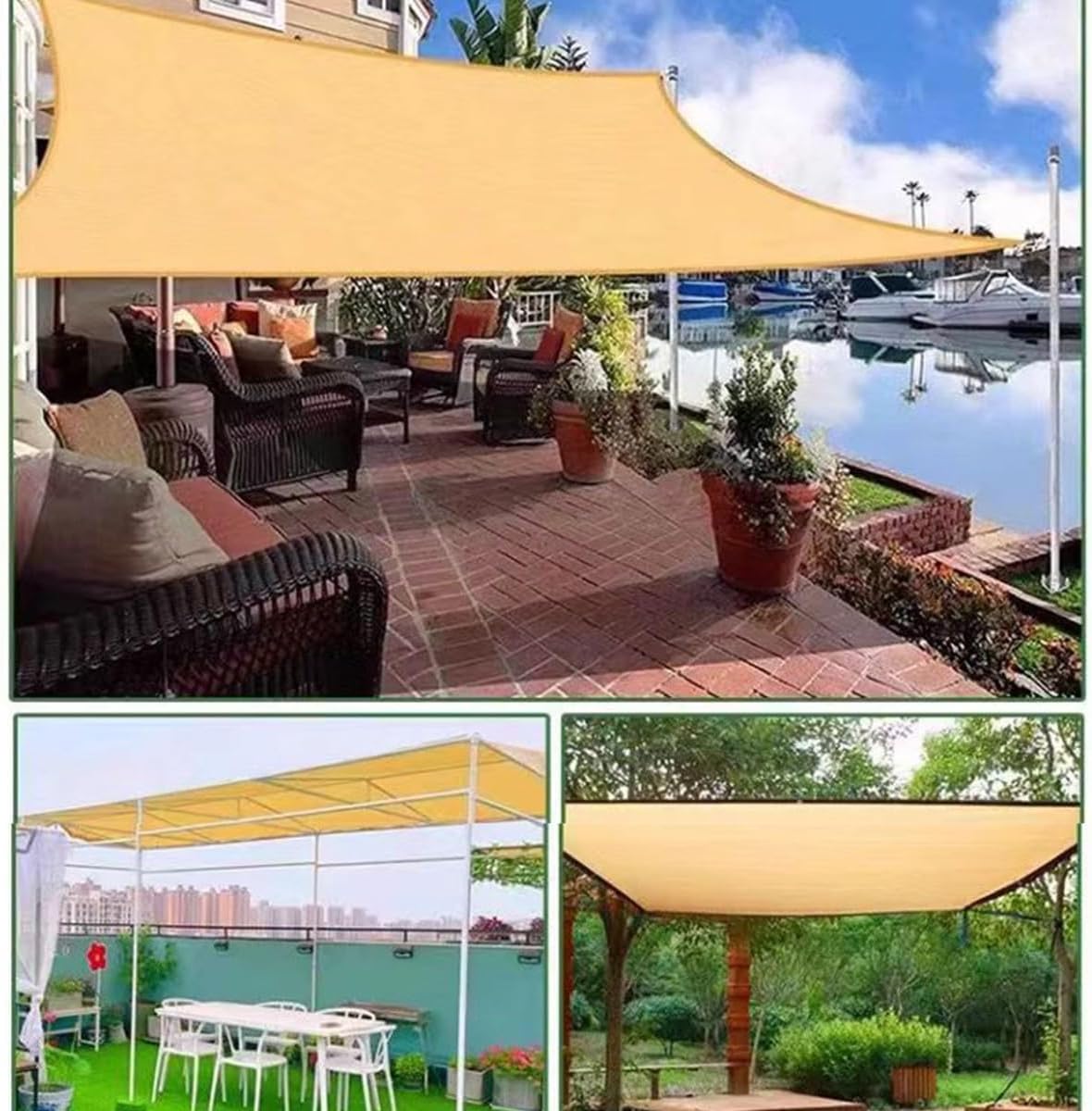 95% UV Block Shade Cloth Heavy Duty Sun Shade Net with Reinforced Grommets Breathable Sun Shade Cover for Outdoor Plants Greenhouse Flowers