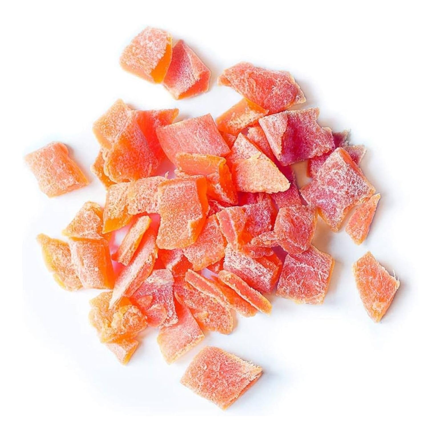 Bongivoanni Farine e Bontà Naturali Papaya Disidratata Cubetti Zuccherata 500g | Snack Esotico Dolce e Morbido | Perfetta per Dolci, Yogurt e Colazioni.