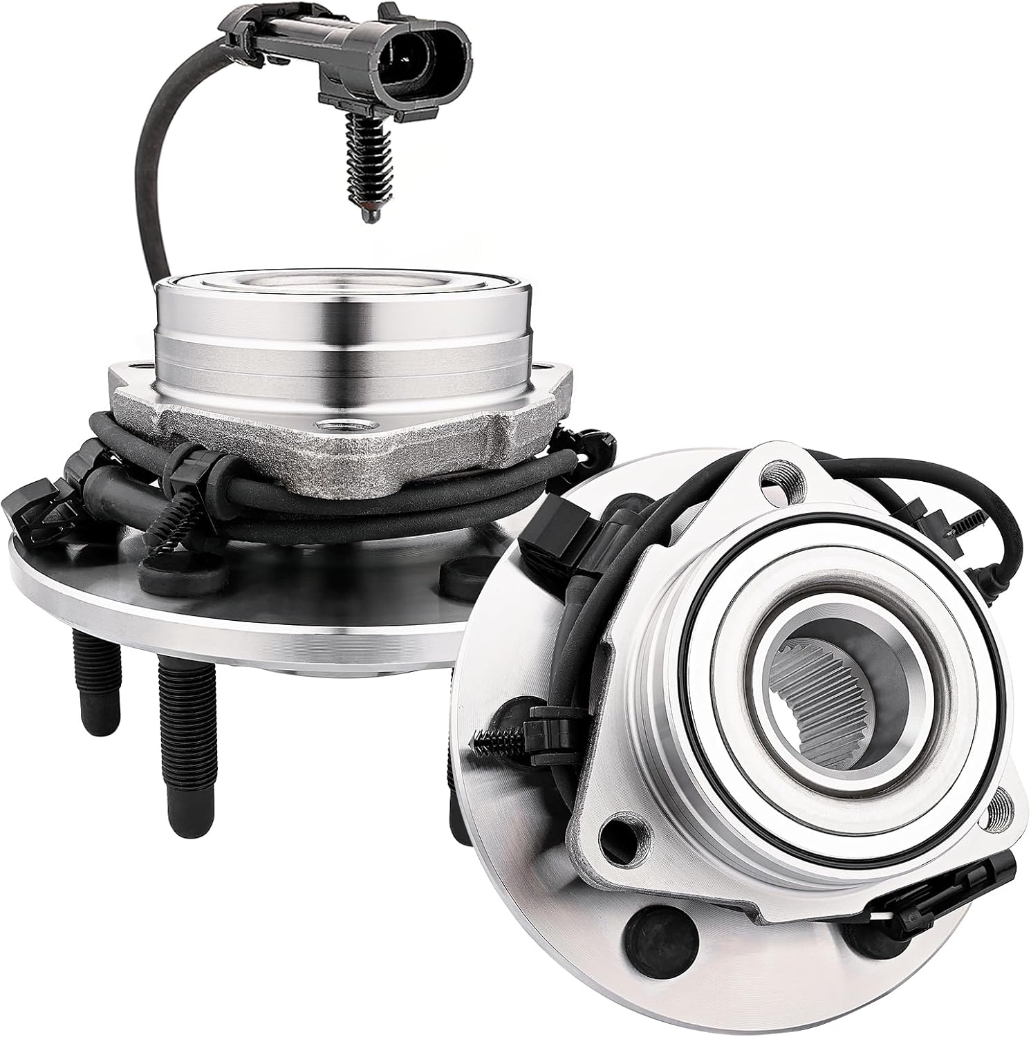 JLEO 4WD 515036 (Pair) Front Wheel Hub Bearing for Chevy Silverado/Suburban/Express/Avalanche 1500 Tahoe 2002-2006,for GMC Sierra/Yukon/Savana,for Cadillac Escalade ESV EXT Wheel Hub Assembly