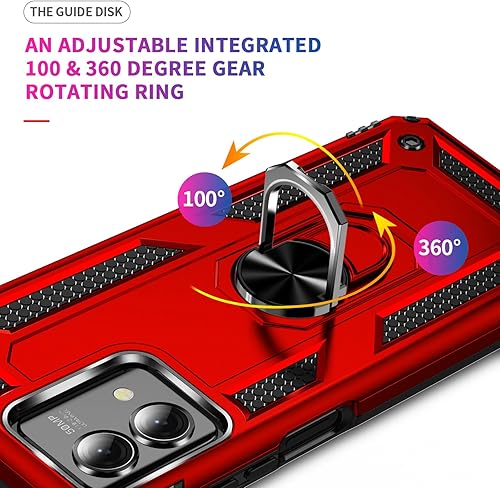 Miniatura 5 de Funda para Moto G Stylus 5G 2023, Motorola G Stylus 5G 2023 con protector de pantalla HD, fundas protectoras de grado militar con anillo para Moto G