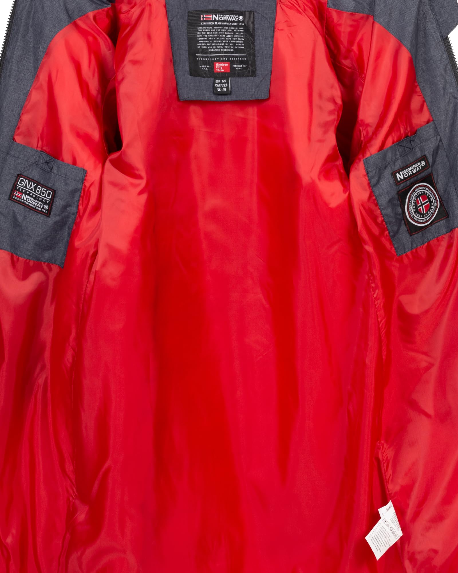 Geographical Norway Damen Winter Jacke Stepp Mantel Lange Steppjacke Wintermantel parka FVS Production H-H