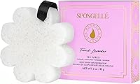 Spongellé French Lavender Body Buffer Scrubber | Infused Exfoliating Loofah with Body Wash | 14+ Uses for Luxe Showers