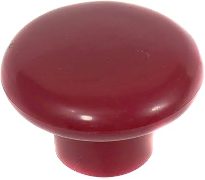 Laurey 34638 1.25 Inch - 32 mm Plastic Cabinet Hardware Knob - Red