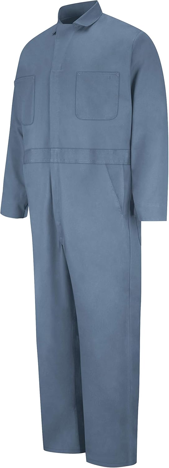 Red Kap Men's Button-Front Cotton Coverall