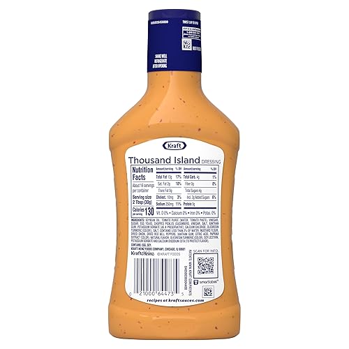 Miniatura 9 de Kraft Thousand Island - Aderezo para ensalada, botellas de 16 onzas, (paquete de 6)